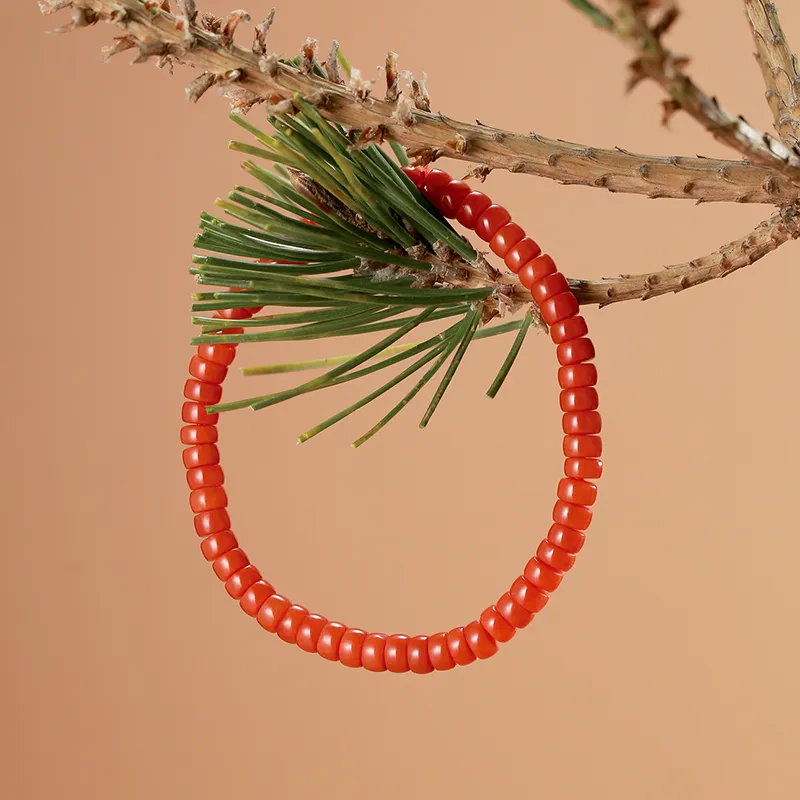 ZXIN JEWELRY Southern Red Agate Bracelets Unisex-5