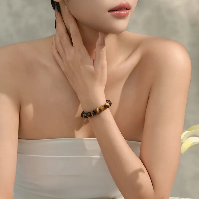 ZXIN JEWELRY Tiger's Eye Stone Bracelets Unisex-2
