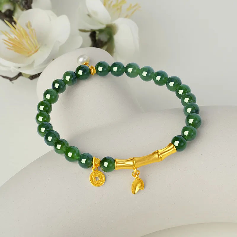 ZXIN JEWELRY Hetian Jade Bracelets Jasper Women's-3