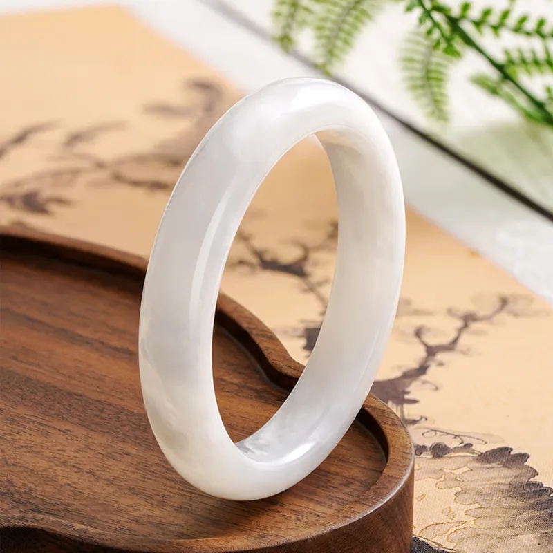 ZXIN JEWELRY Hetian Jade White Jade Women's-3