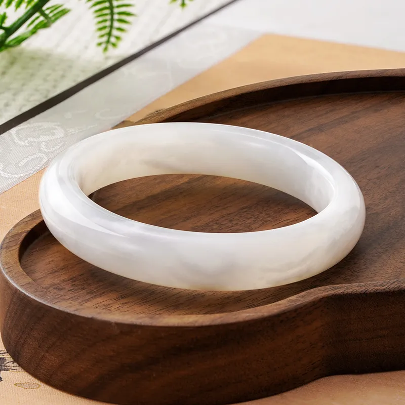 ZXIN JEWELRY Hetian Jade White Jade Women's-2