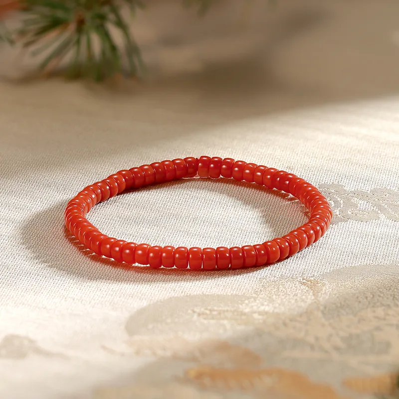 ZXIN JEWELRY Southern Red Agate Bracelets Unisex-4