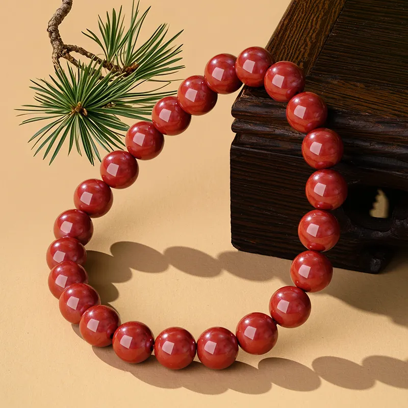 ZXIN JEWELRY Cinnabar Jade Bracelets Women's-3