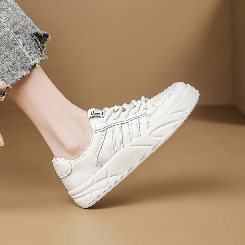 D:FUSE SCANDINAVIA Puffy Shoes Flat Shoes Anti-Slip And Wear-Resistant Lightweight Low-Top Skateboard Shoes Women's-10