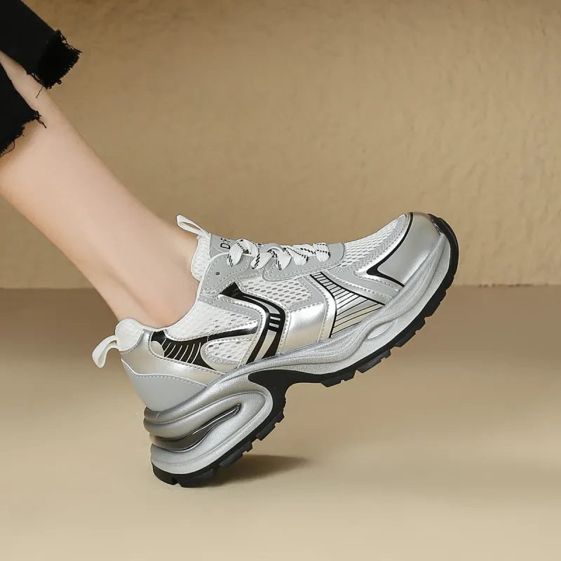 D:FUSE SCANDINAVIA Cushioning Anti-Slip And Wear-Resistant Low-Top Chunky Sneakers Women's-7