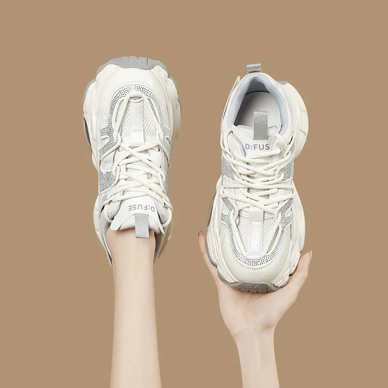 D FUSE SCANDINAVIA Anti Slip And Wear Resistant Lightweight Low Top Chunky Sneakers Women's-18