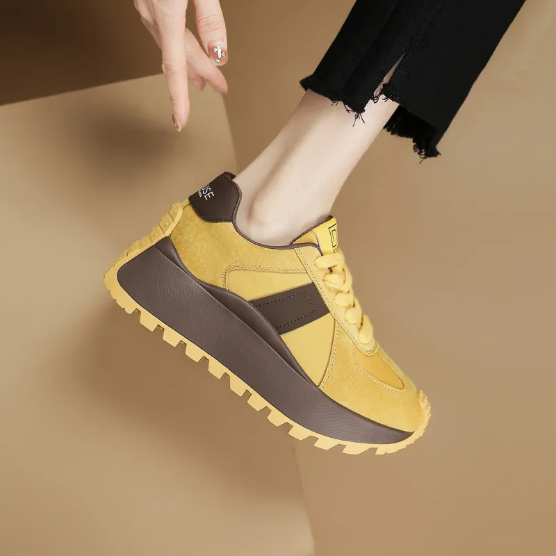 D:FUSE SCANDINAVIA Lightweight Wear-Resistant And Slip-Resistant Low-Top Chunky Sneakers Women's-10