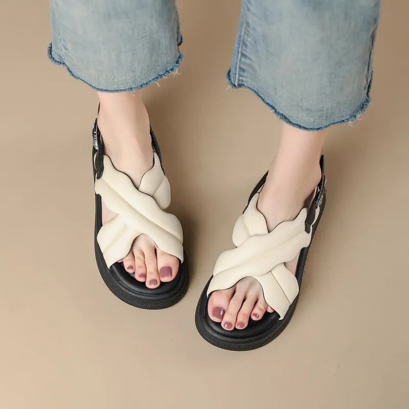 D FUSE SCANDINAVIA One Strap Sandals Women's-8