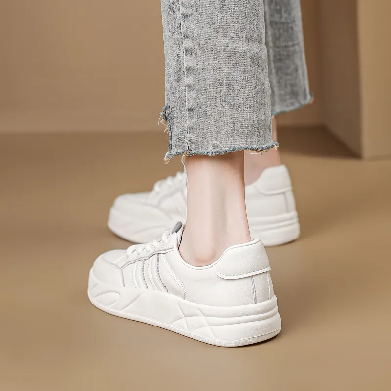 D:FUSE SCANDINAVIA Puffy Shoes Flat Shoes Anti-Slip And Wear-Resistant Lightweight Low-Top Skateboard Shoes Women's-12