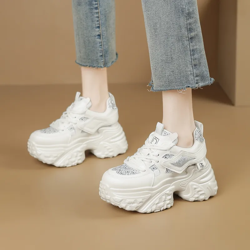 D FUSE SCANDINAVIA Abrasion Resistant Breathable Low Top Chunky Sneakers Women's-2