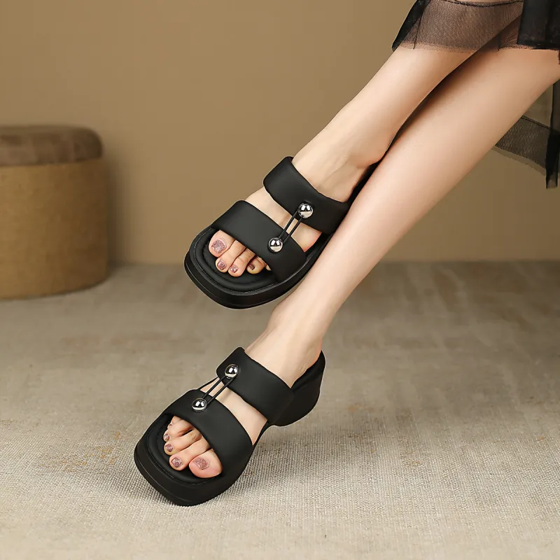 D:FUSE SCANDINAVIA Slip-Resistant Abrasion-Resistant Slide Slippers Women's-2