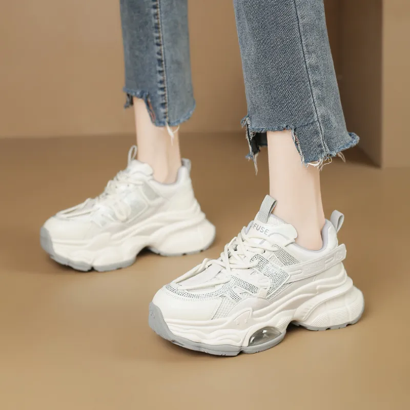 D FUSE SCANDINAVIA Anti Slip And Wear Resistant Lightweight Low Top Chunky Sneakers Women's-16