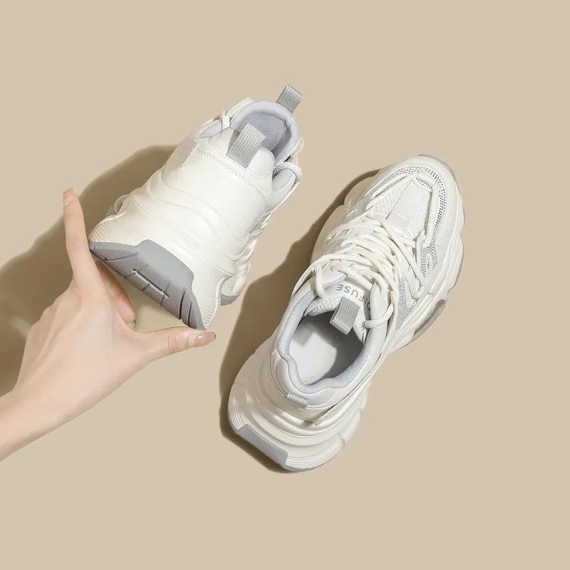 D FUSE SCANDINAVIA Anti Slip And Wear Resistant Lightweight Low Top Chunky Sneakers Women's-14