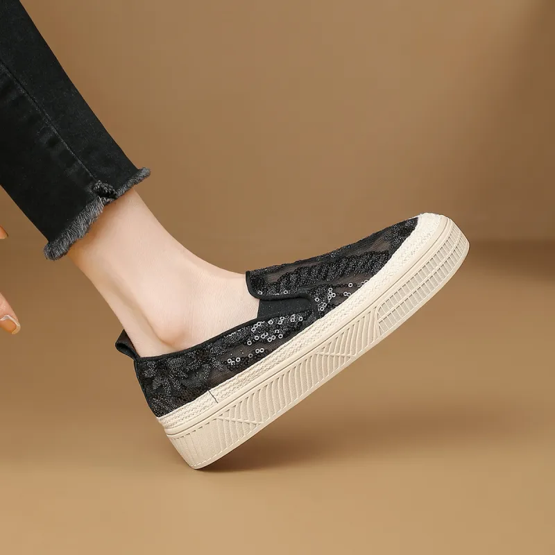D:FUSE SCANDINAVIA Flat Skateboard Shoes Espadrilles Women's-11
