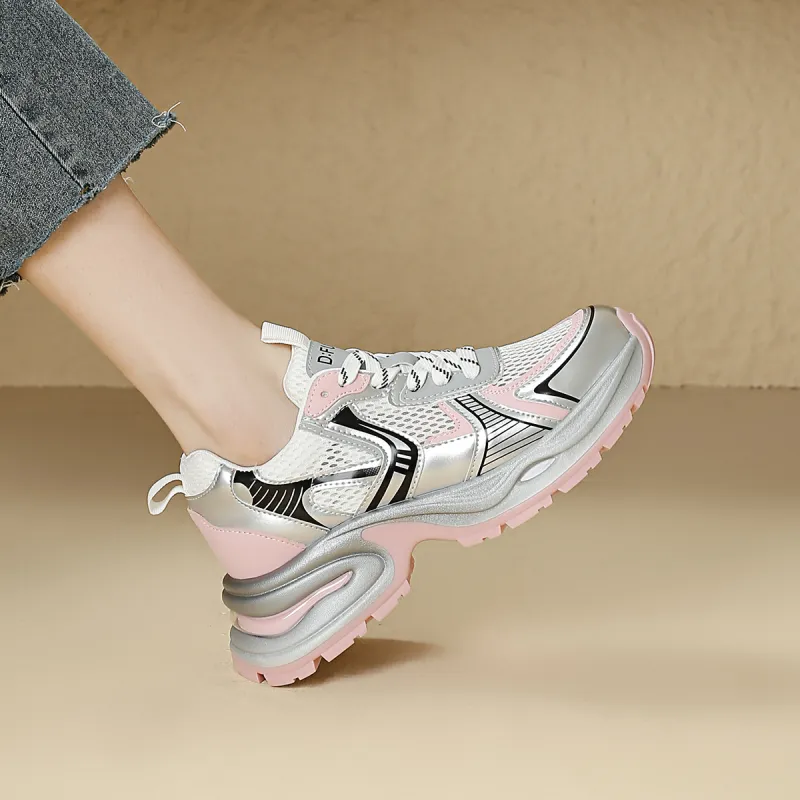 D:FUSE SCANDINAVIA Cushioning Anti-Slip And Wear-Resistant Low-Top Chunky Sneakers Women's-13