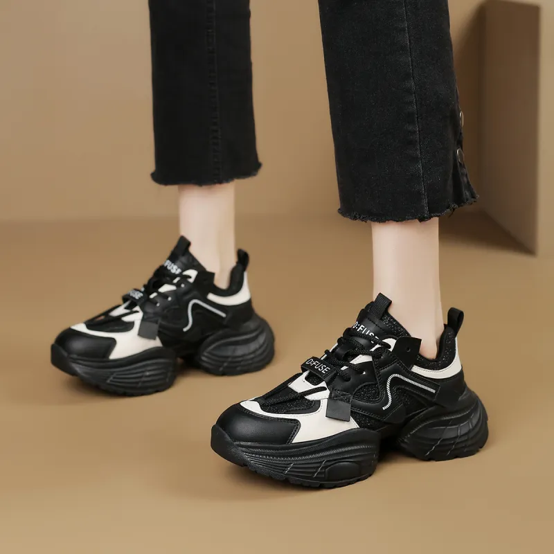 D FUSE SCANDINAVIA Anti Slip And Wear Resistant Lightweight Low Top Chunky Sneakers Women's-7