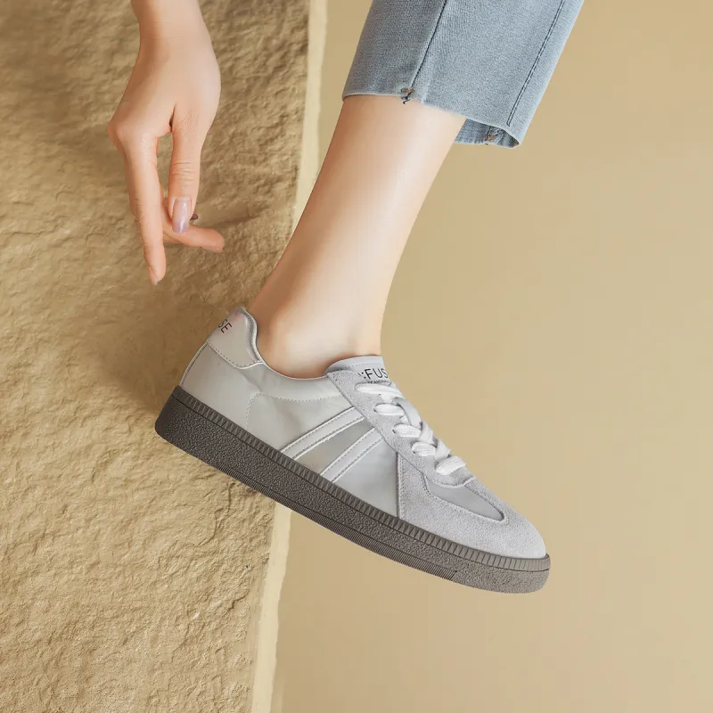 D FUSE SCANDINAVIA German Army Trainers Flat Shoes Low Top Skateboard Shoes Women's-5