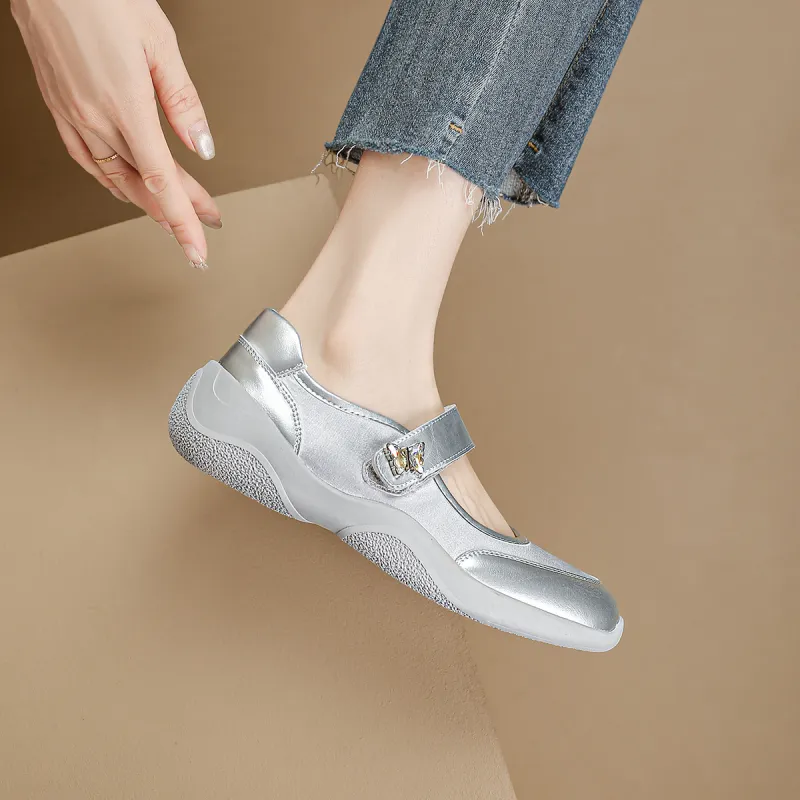 D:FUSE SCANDINAVIA Flat Single Ballet Mary Jane Shoes Casual Single Shoes Women's-3