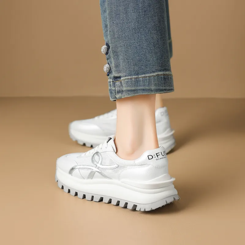 D:FUSE SCANDINAVIA Ah-Gan Shoes Cushioning Anti-Slip And Wear-Resistant Low-Top Chunky Sneakers Women's-9