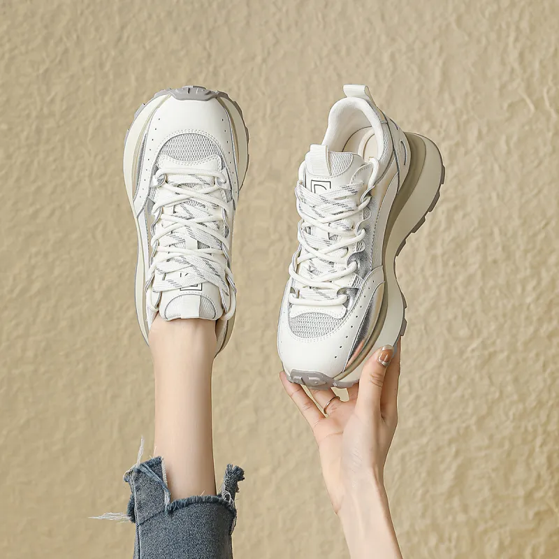 D FUSE SCANDINAVIA Ah Gan Shoes Cushioning Anti Slip And Wear Resistant Low Top Chunky Sneakers Women's-2