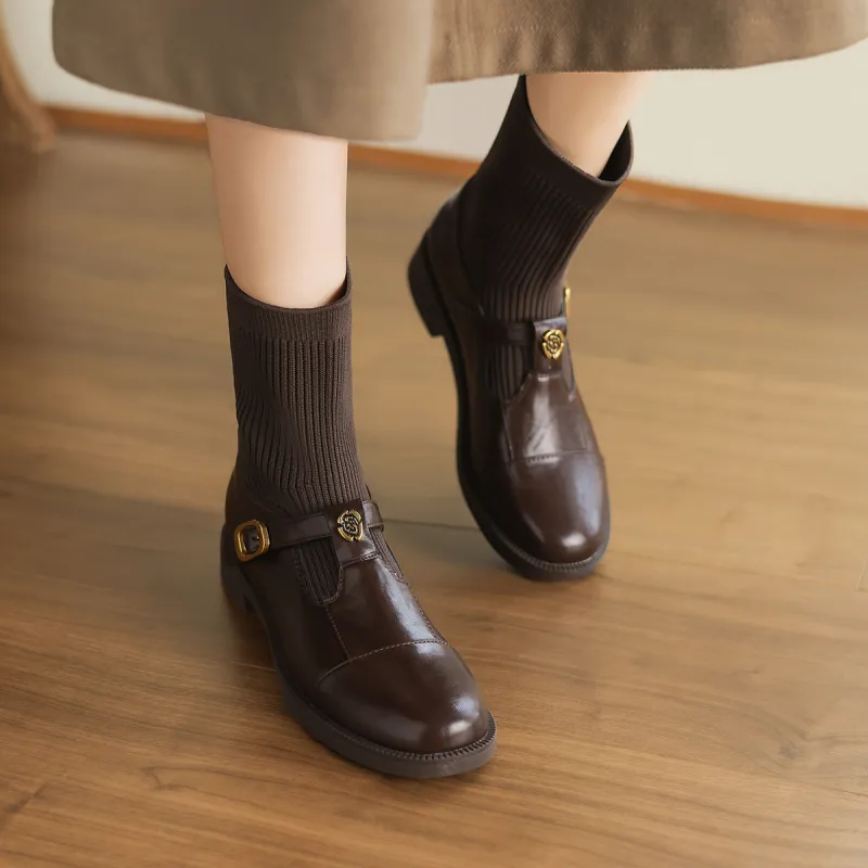 D:FUSE SCANDINAVIA Elastic Socks Boots Ankle Boots Women's-6