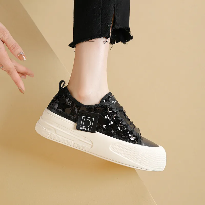 D:FUSE SCANDINAVIA Lightweight Wear-Resistant And Slip-Resistant Low-Top Skateboard Shoes Women's-6