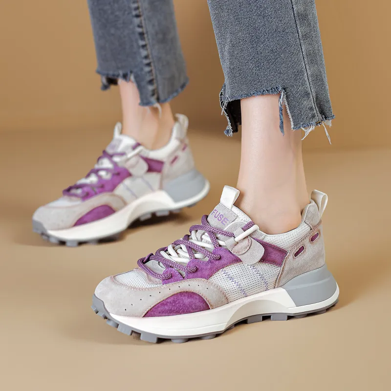 D FUSE SCANDINAVIA Low Top Chunky Sneakers Women's-4