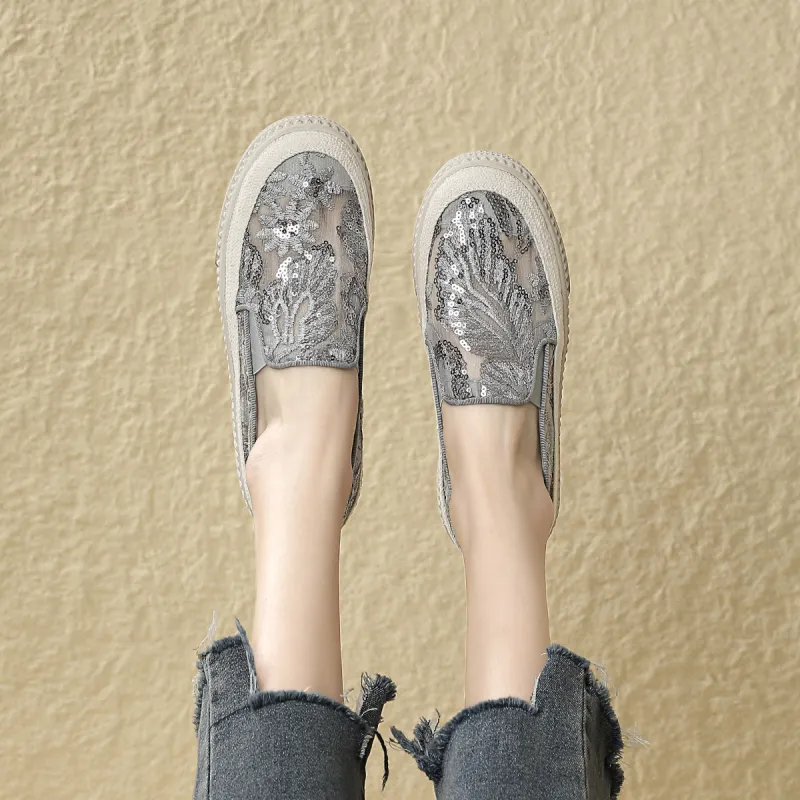 D FUSE SCANDINAVIA Flat Shoes Skateboard Shoes Espadrilles Women's-4