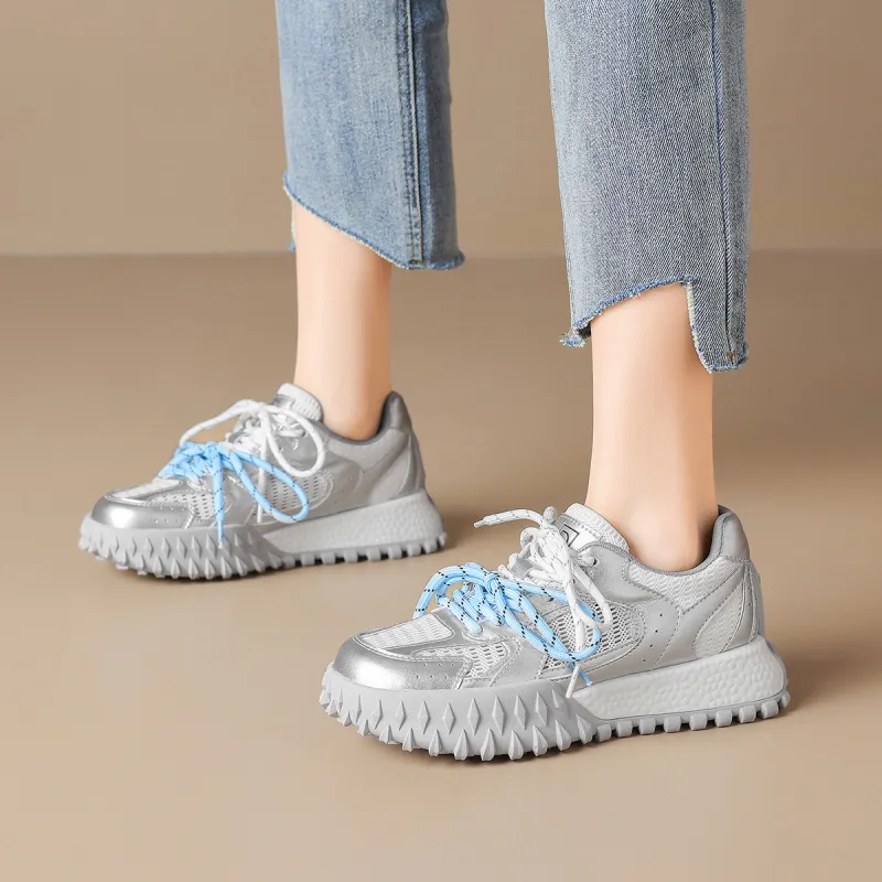 D:FUSE SCANDINAVIA Ah-Gan Shoes Low-Top Chunky Sneakers Women's-3