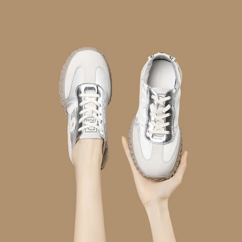D FUSE SCANDINAVIA Abrasion Resistant Height Increasing Low Top Casual Shoes Women's-14
