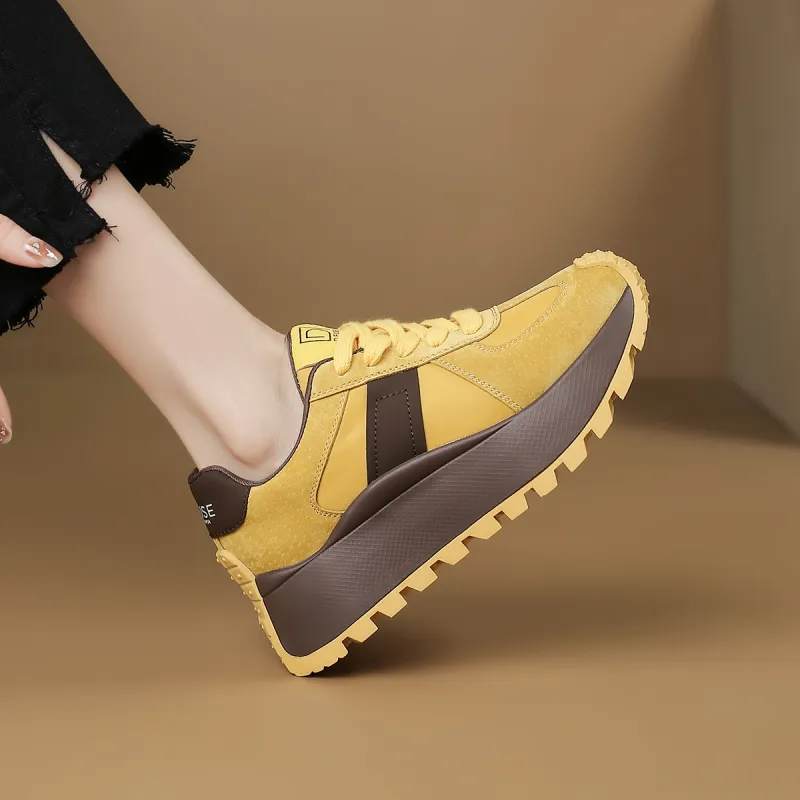 D:FUSE SCANDINAVIA Lightweight Wear-Resistant And Slip-Resistant Low-Top Chunky Sneakers Women's-8