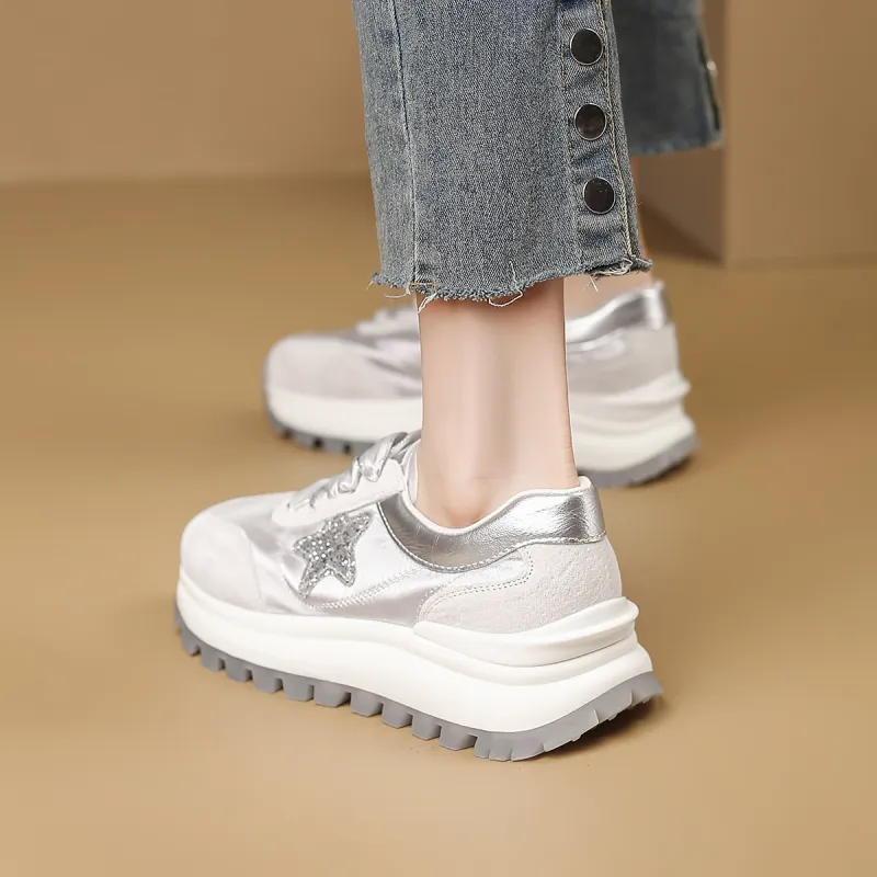 D:FUSE SCANDINAVIA Ah-Gan Shoes Low-Top Chunky Sneakers Women's-3