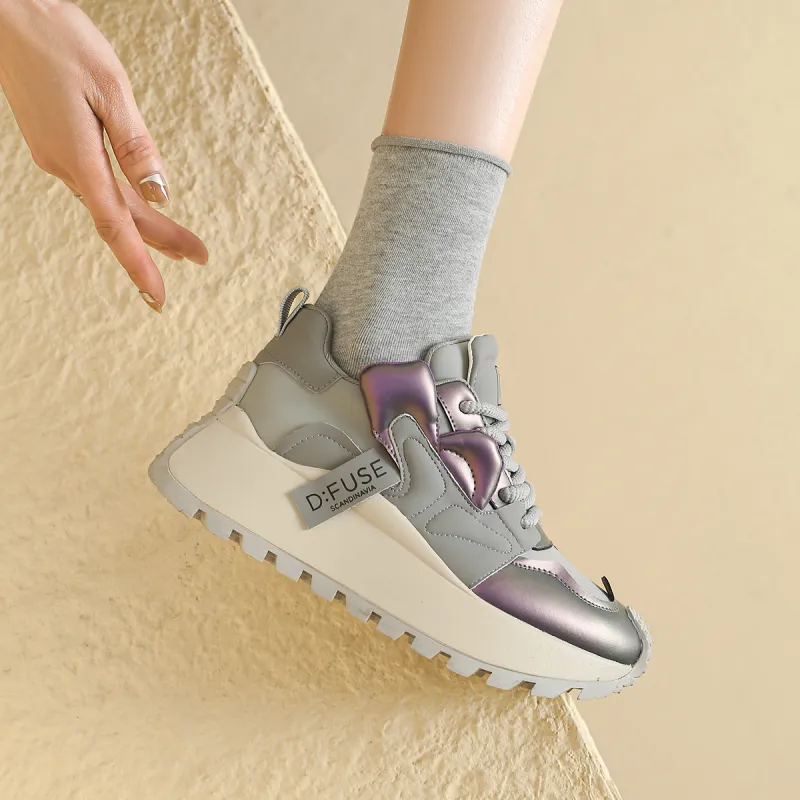D FUSE SCANDINAVIA Ah Gan Shoes Cushioning Anti Slip And Wear Resistant Low Top Chunky Sneakers Women's-6