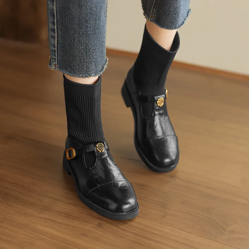 D:FUSE SCANDINAVIA Elastic Socks Boots Ankle Boots Women's-3