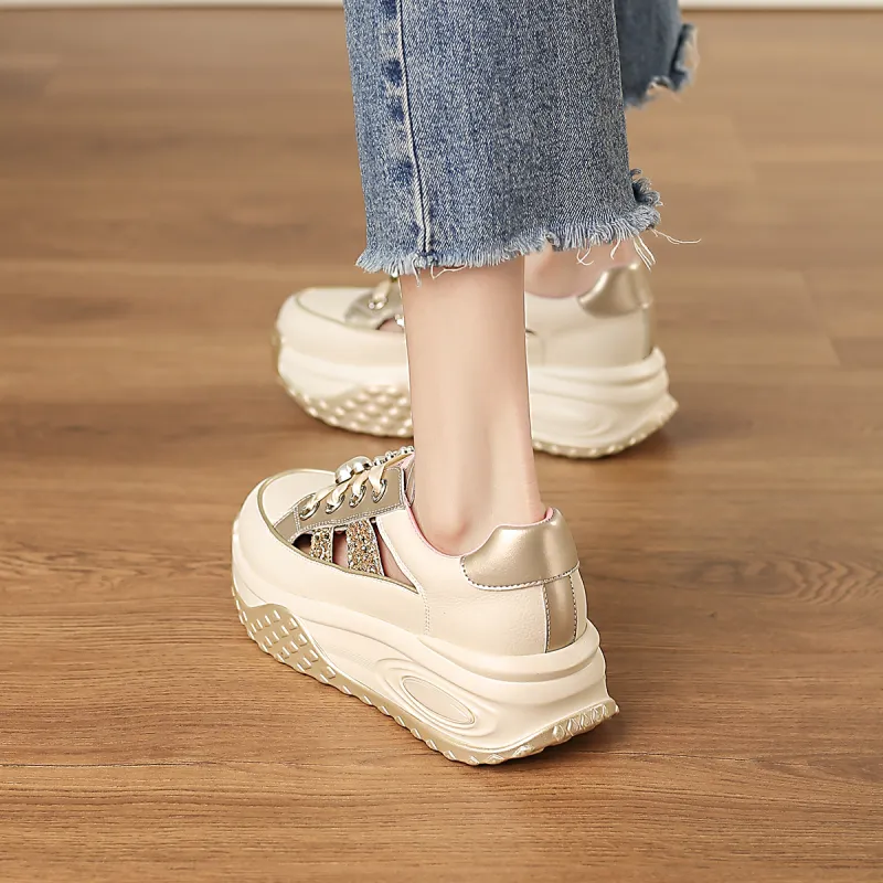 D:FUSE SCANDINAVIA Ah-Gan Shoes Low-Top Chunky Sneakers Women's-10