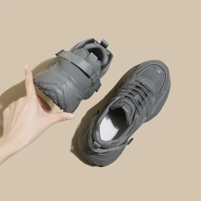 D FUSE SCANDINAVIA Anti Slip And Wear Resistant Lightweight Low Top Chunky Sneakers Women's-5