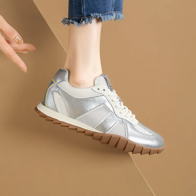 D FUSE SCANDINAVIA German Army Trainers White Sneakers Low Top Skateboard Shoes Women's-3