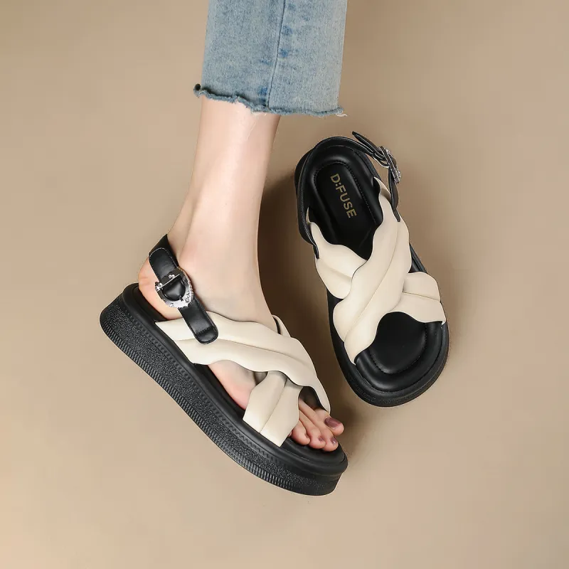 D FUSE SCANDINAVIA One Strap Sandals Women's-9