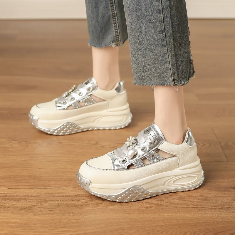 D:FUSE SCANDINAVIA Ah-Gan Shoes Low-Top Chunky Sneakers Women's-4