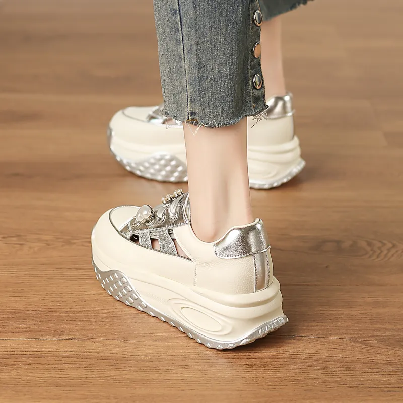 D:FUSE SCANDINAVIA Ah-Gan Shoes Low-Top Chunky Sneakers Women's-2