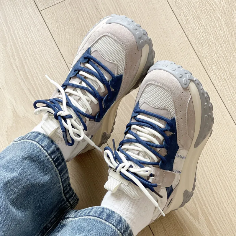 D FUSE SCANDINAVIA Cushioned Wear Resistant Breathable Lightweight Height Increasing Low Top Chunky Sneakers Women's-10