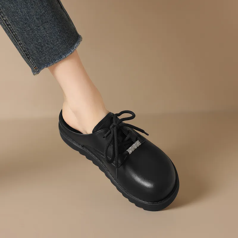 D FUSE SCANDINAVIA Stitching Quiet Abrasion Resistant Wrap toe Slippers Women's-5