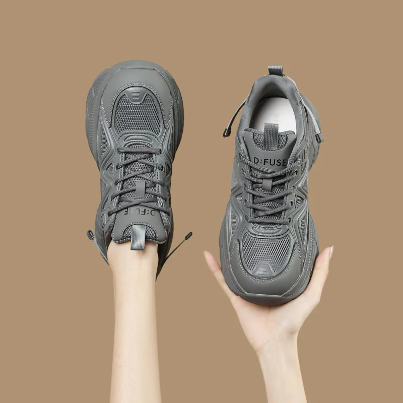D FUSE SCANDINAVIA Anti Slip And Wear Resistant Lightweight Low Top Chunky Sneakers Women's-4