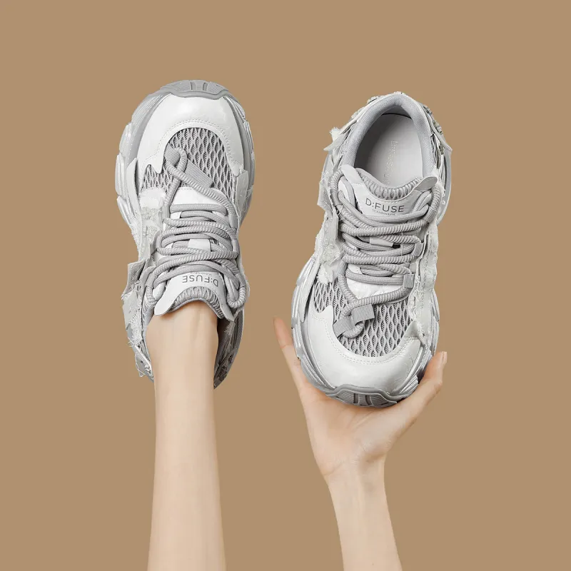 D FUSE SCANDINAVIA Low Top Chunky Sneakers Women's-5