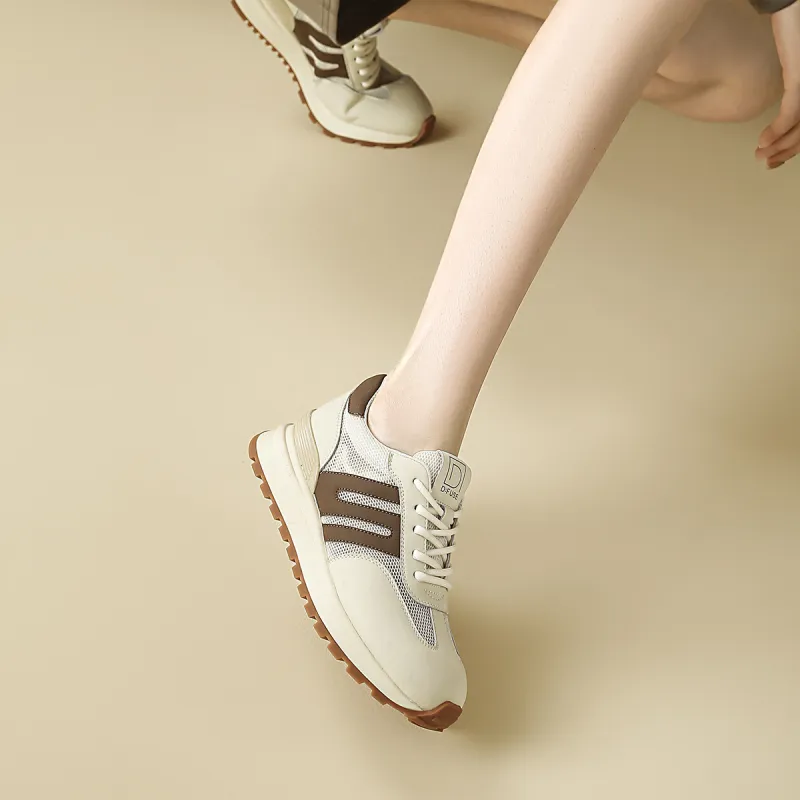 D:FUSE SCANDINAVIA Ah-Gan Shoes Cushioning Anti-Slip And Wear-Resistant Low-Top Chunky Sneakers Women's-12
