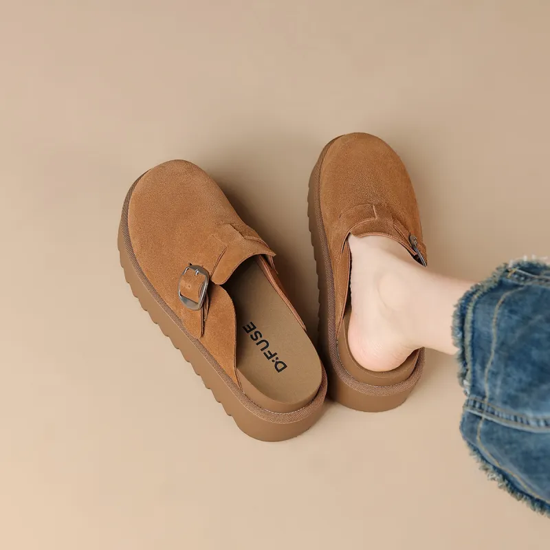 D FUSE SCANDINAVIA Quiet Abrasion Resistant Closed Toe Slippers Women's-5