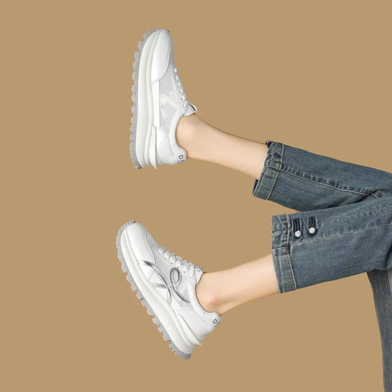 D:FUSE SCANDINAVIA Ah-Gan Shoes Cushioning Anti-Slip And Wear-Resistant Low-Top Chunky Sneakers Women's-12