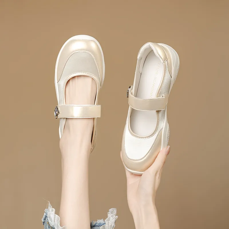 D:FUSE SCANDINAVIA Flat Single Ballet Mary Jane Shoes Casual Single Shoes Women's-9