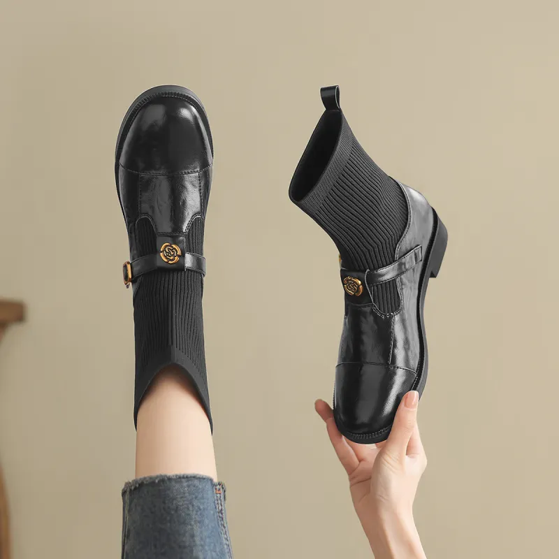 D:FUSE SCANDINAVIA Elastic Socks Boots Ankle Boots Women's-2