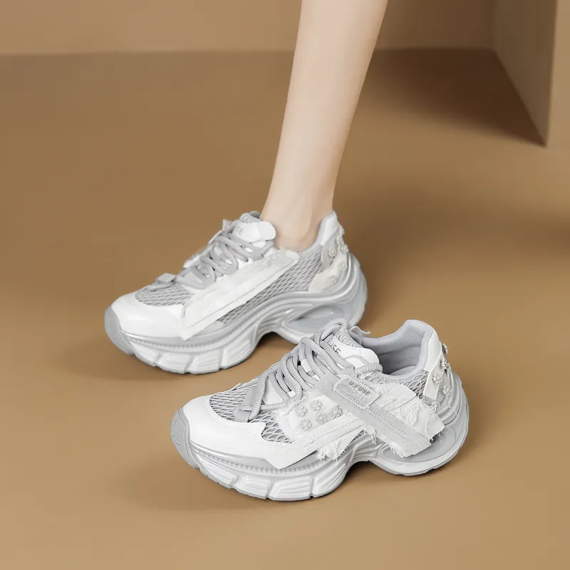 D FUSE SCANDINAVIA Low Top Chunky Sneakers Women's-4